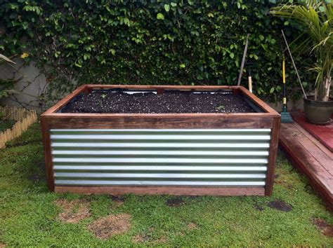 8 steel planter box|planter box with galvanized metal.